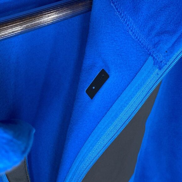 Eddie Bauer First Ascent Sweater Mens Large Blue Pullover 1/4 Zip Fleece Jacket - Picture 5 of 12